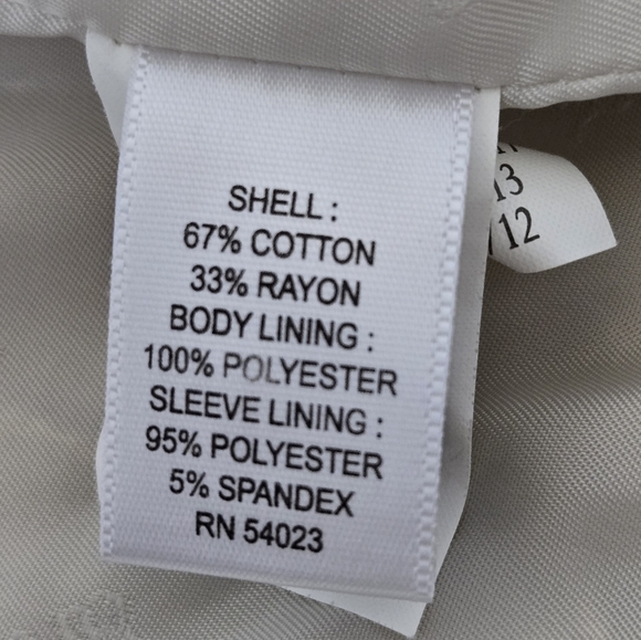 Banana Republic Mustard Yellow Ivory Tipped Blazer One Button Size 8 Preppy - Picture 15 of 16